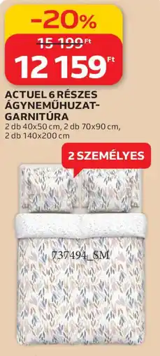 Auchan Actuel 6 részes ágyneműhuzat- garnitúra ajánlat
