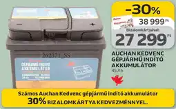 Auchan Auchan kedvenc gépjármű indító akkumulátor ajánlat