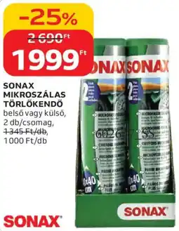 Auchan Sonax mikroszálas törlőkendő ajánlat