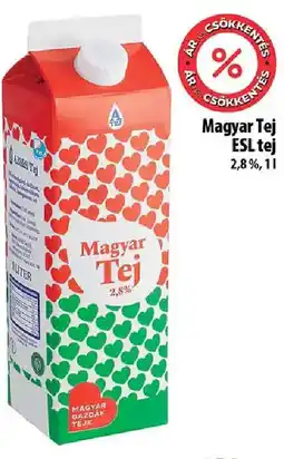 Coop Magyar Tej ESL tej 2,8% ajánlat