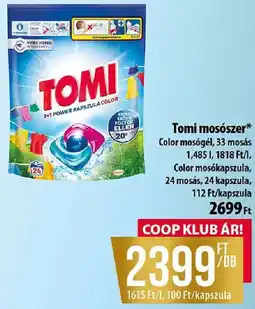 Coop Tomi mosószer ajánlat