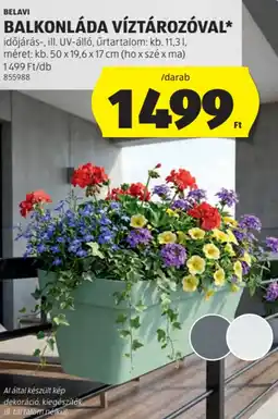 ALDI Belavi balkonláda víztározóval ajánlat