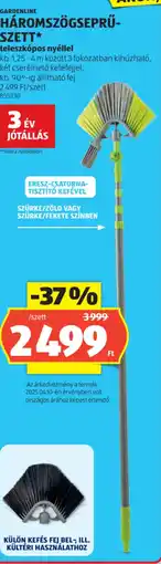 ALDI Gardenline háromszögseprű- szett ajánlat