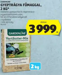 ALDI Gardenline gyeptrágya fűmaggal ajánlat