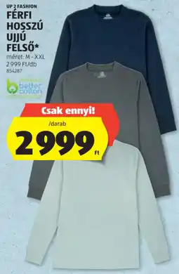 ALDI Up 2 Fashion Férfi hosszú ujjú felső ajánlat