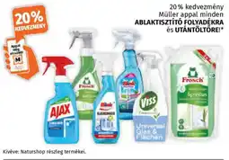 Müller Ablaktisztító folyadékra és Utántöltőre ajánlat