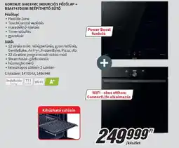 MediaMarkt Gorenje GI601FMC indukciós főzőlap + BSA6747DGWI beépíthető sütő ajánlat