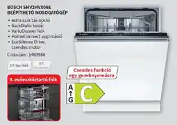 MediaMarkt Bosch SMV2HVX06E beépíthető mosogatógép ajánlat