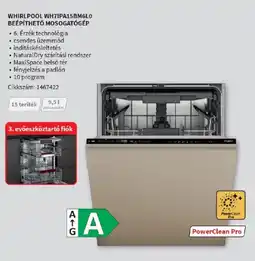 MediaMarkt Whirlpool WH7IPA15BM6LO beépíthető mosogatógép ajánlat