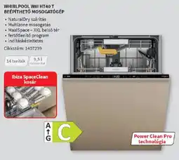 MediaMarkt Whirlpool W81HT40T beépíthető mosogatógép ajánlat