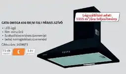 MediaMarkt Cata Omega 600 BK/M fali páraelszívó ajánlat