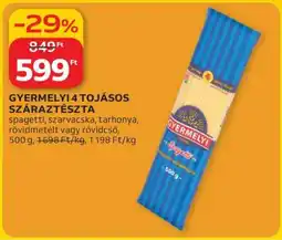 Auchan Gyermelyi 4 tojásos száraztészta ajánlat