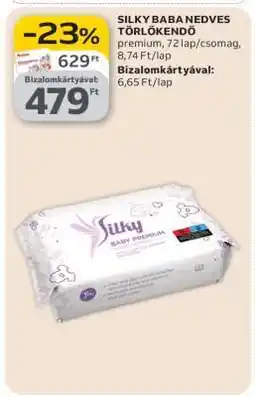 Auchan SILKY BABA NEDVES TÖRLŐKENDŐ ajánlat