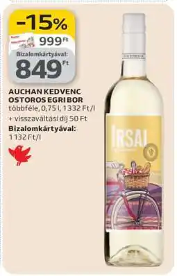 Auchan AUCHAN KEDVENC OSTOROS EGRI BOR ajánlat
