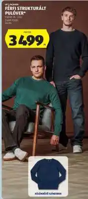 ALDI Férfi Strukturált Pulóver ajánlat