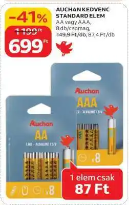 Auchan AUCHAN KEDVENC STANDARD ELEM ajánlat