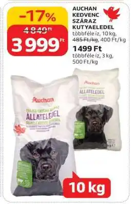 Auchan Auchan Kedvenc Száraz Kutyaeledel ajánlat