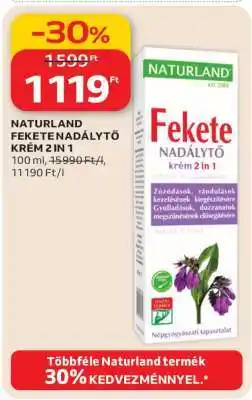 Auchan Naturland Fekete Nadálytő krém 2 in 1 ajánlat
