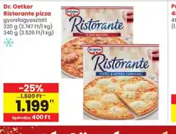 Interspar Dr. Oetker Ristorante pizza ajánlat