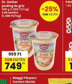 Interspar Dr. Oetker puding és gríz ajánlat