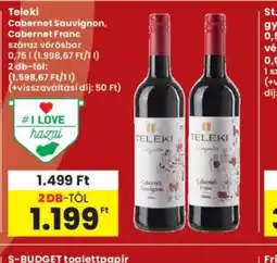 Interspar Teleki száraz vörösbor ajánlat