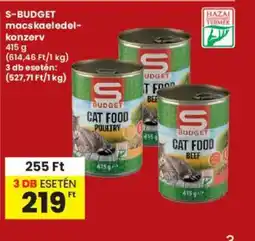 Interspar S-BUDGET macskaeledel-konzerv ajánlat