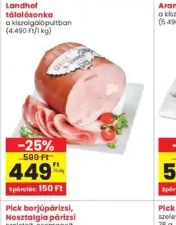 Interspar Landhof tálalsonka ajánlat
