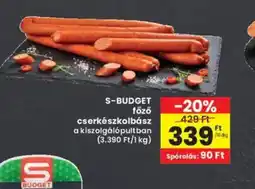 Interspar S-BUDGET főző cserkészkolbász ajánlat