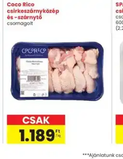 Interspar Coco Rico csirkeszárnyközép és -szárnyvég ajánlat