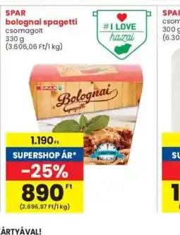 Interspar SPAR bolognai spagetti ajánlat