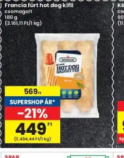 Interspar Francia fürt hot dog kifli ajánlat