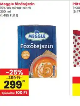 Interspar Meggle Főzőtejszín ajánlat