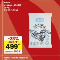 Interspar Paco mákos töltelék ajánlat