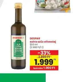 Interspar DESPAR extra szűz olívaolaj ajánlat