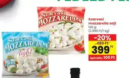 Interspar Szarvasi mozzarella sajt ajánlat