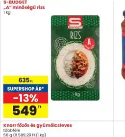 Interspar S-BUDGET RIZS ajánlat