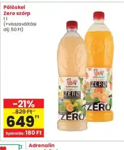 Interspar Pölöskei Zero szörp ajánlat