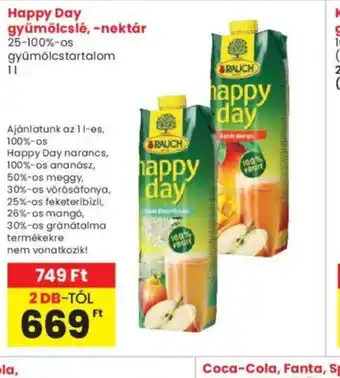 Interspar Happy Day gyümölcslé ajánlat