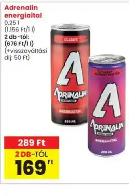 Interspar Adrenalin energiaital ajánlat