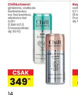Interspar Chill & toncheers! gin & tontonic, vodka ajánlat