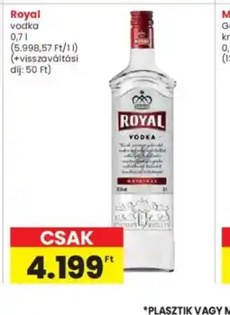 Interspar Royal vodka ajánlat
