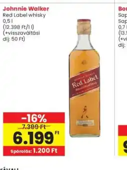 Interspar Johnnie Walker Red Label whisky ajánlat