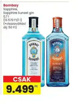 Interspar Bombay Sapphire gin ajánlat