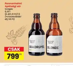 Interspar Pannonhalmi Apátsági sör ajánlat