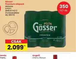 Interspar Gösser Premium sörpack ajánlat