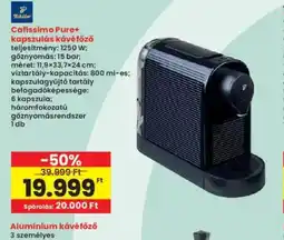Interspar Tchibo Cafissimo Pure+ kávéfőző ajánlat