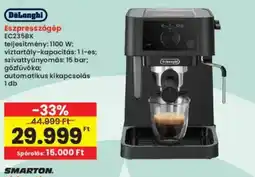 Interspar DeLonghi Eszpresszgép ajánlat