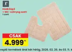 Interspar Kádkilépő + WC-szőnyeg szett ajánlat