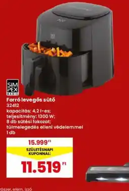 Interspar SIMPEX Forr levegős sütő ajánlat