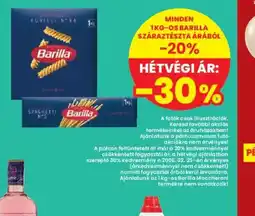 Interspar BARILLA száraztészta ajánlat
